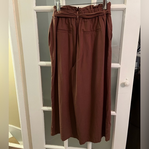 Rickis size 8 cropped wide leg paper bag pants. - Picture 2 of 6